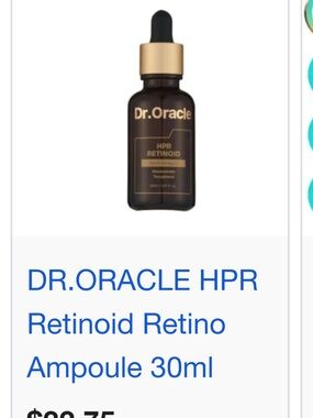 Dr. Oracle HPR Retinoid Ampoule - Brown & Gold Dropper Bottle